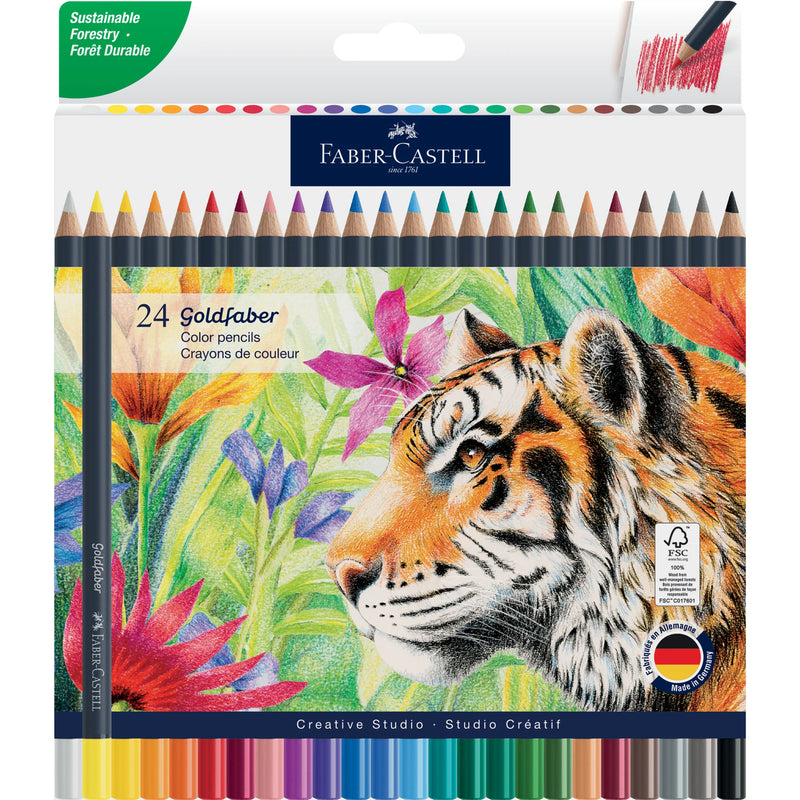 Faber-Castell Goldfaber Color Pencil Sets 24 Count
