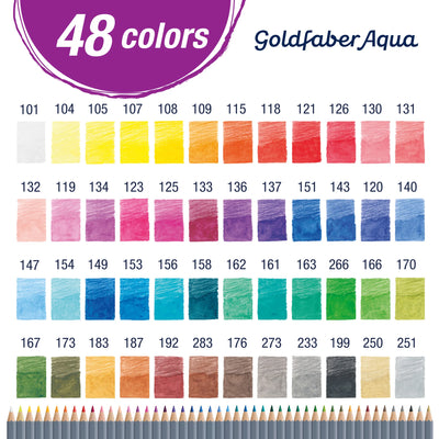 Faber-Castell Goldfaber Aqua Watercolor Pencil 48 Set