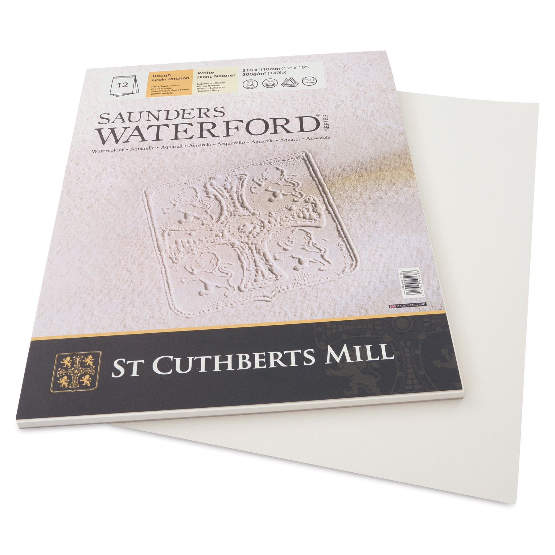 Saunders Waterford Watercolour Paper Pads (Cold Pressed) Open