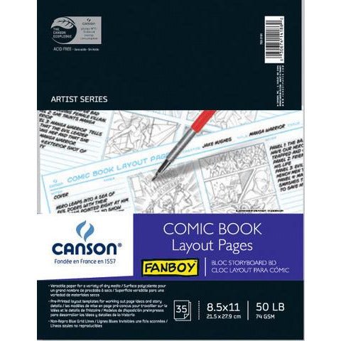 Canson Fanboy Comic Book Layout Pages Pad