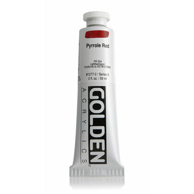 Golden Heavy Body Acrylic Paints (Red Colors)
