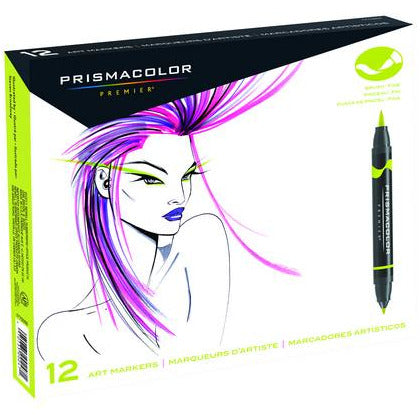 Juegos de marcadores artísticos con pincel/punta fina Prismacolor Premier