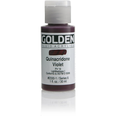 Couleurs acryliques fluides dorées (couleurs violettes)