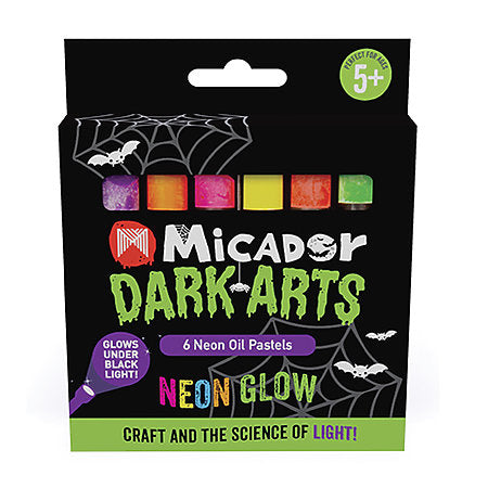 Micador Dark Arts Neon Glow Oil Pastels Set