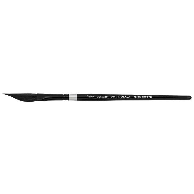 Black Velvet Silver Brush Dagger Stripper Brush 3/8 & 1/4