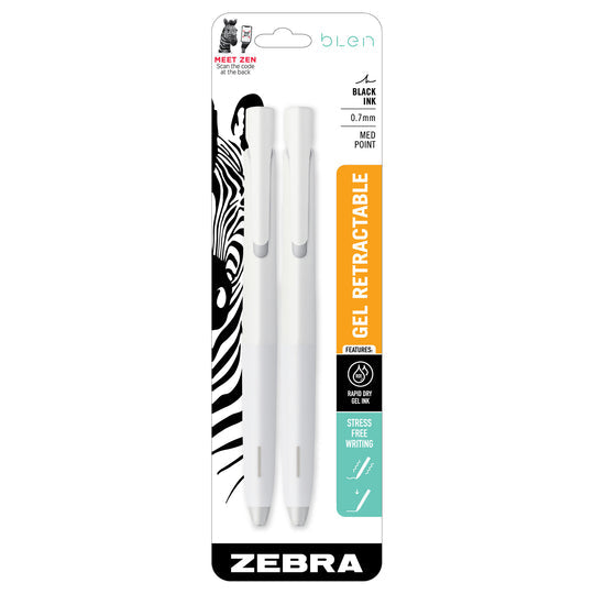 Bolígrafos de gel retráctiles Zebra bLen