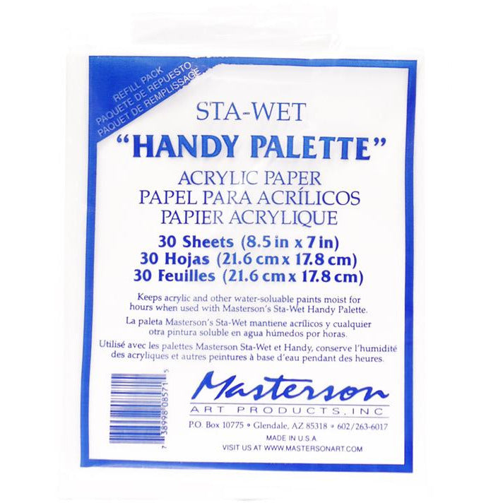 Masterson Sta-Wet Handy Palette Refill Sheets
