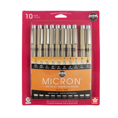 Juegos de bolígrafos Sakura Pigma Micron