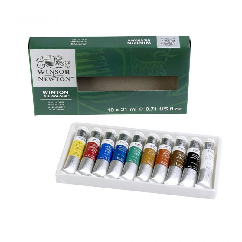 Winsor & Newton Winton Oil Paint Set | 10 x 21 ml