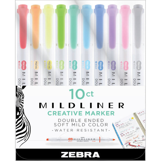 Zebra Mildliner Dual Ended Highlighter Set
