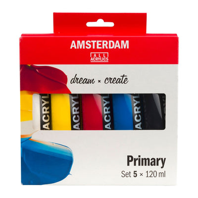Juego primario de pintura acrílica Royal Talens Amsterdam Standard Series | 5x120ml