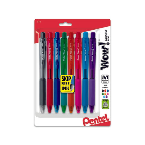 Pentel Wow Retractable Ballpoint Pen Sets