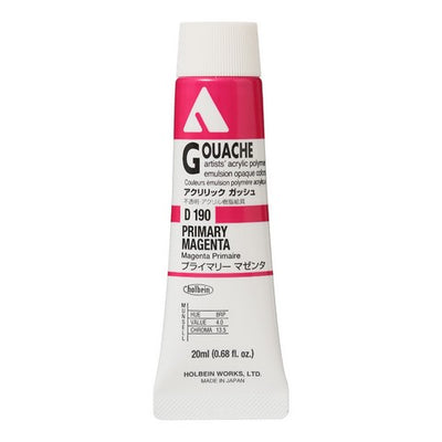 Holbein Acrylic Gouache Tubes (Red & Pink Colors)