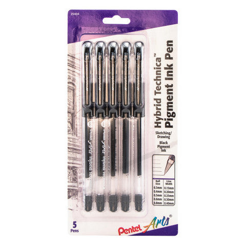 Bolígrafos de gel Pentel Arts Hybrid Technica
