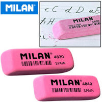 Goma de borrar Milan sintética rosa