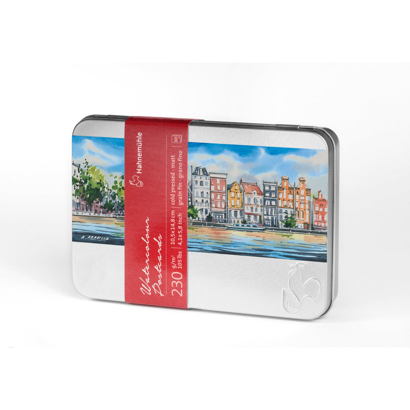 Hahnemuhle Watercolor Postcards in Metal Tin