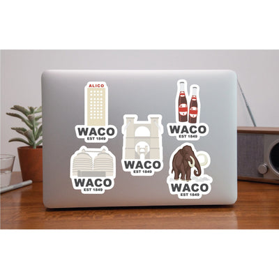 Pegatina de Waco / Dr. Pepper