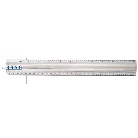 Helix 12" Clear 2X Magnifier Ruler