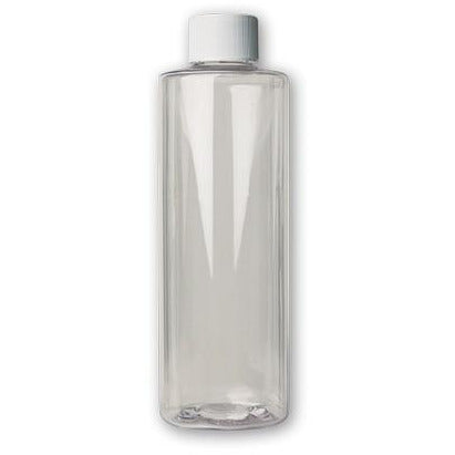Botella de plástico transparente Jacquard con dispensador de tapa abatible
