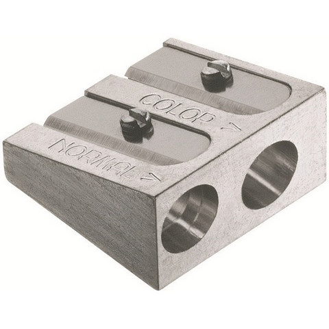 Faber-Castell Art & Graphic Double Hole Metal Pencil Sharpener