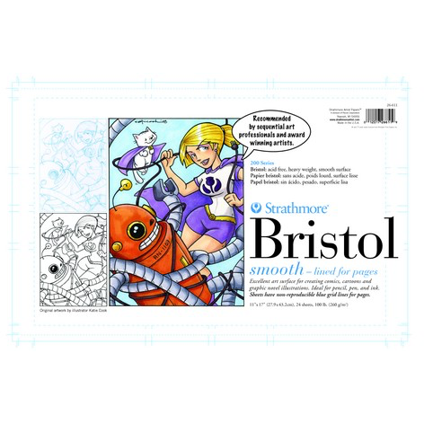 Almohadilla Bristol de arte secuencial Strathmore serie 200