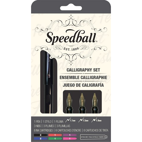 Ensemble de calligraphie stylo plume Speedball