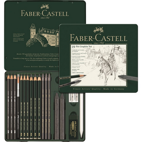 Ensembles de graphite Faber-Castell Pitt