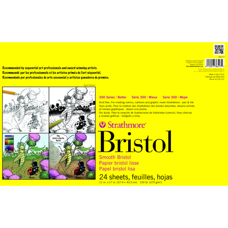 Almohadillas Bristol secuenciales Strathmore serie 300, 11" x 17"