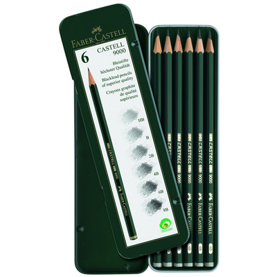 Faber-Castell 9000 Graphite Sketch Pencil Sets