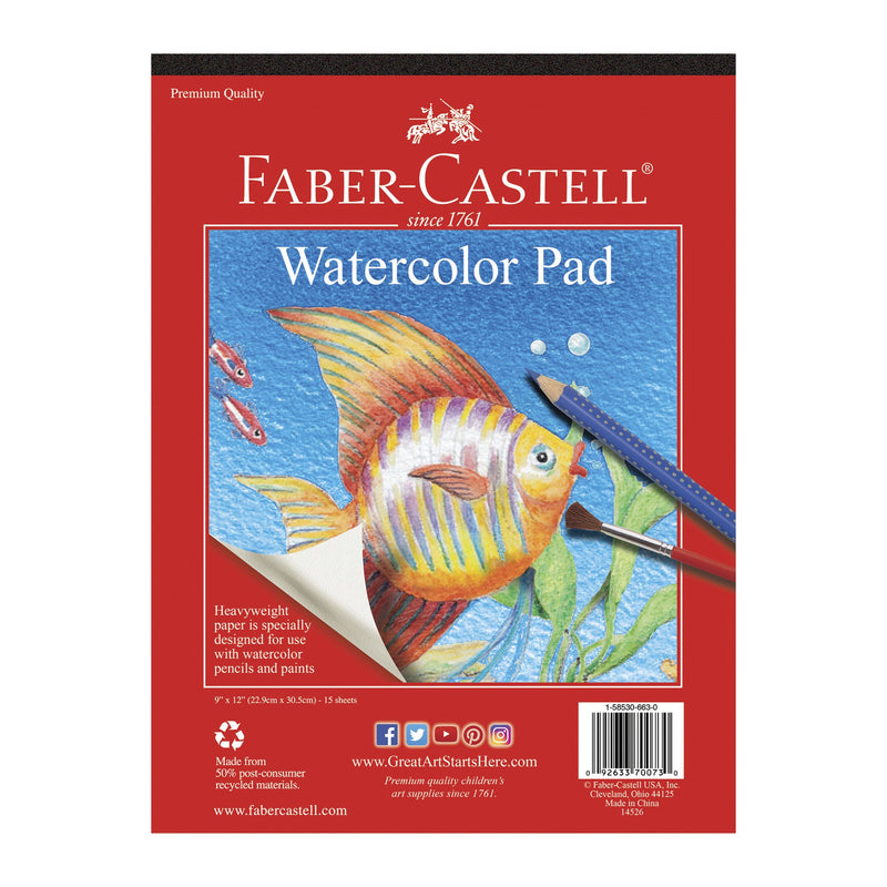 Bloc de papel para acuarela Faber-Castell