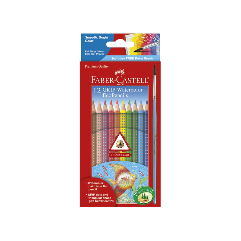 Crayons écologiques pour aquarelle Faber-Castell GRIP